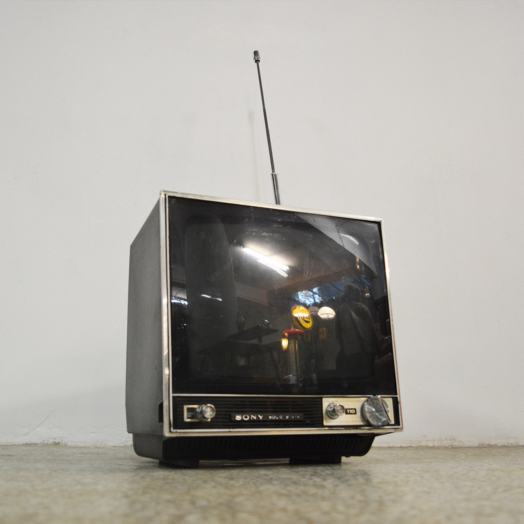 Vintage SONY Solid State Portable TV - CVM 110OUET -Rent Only